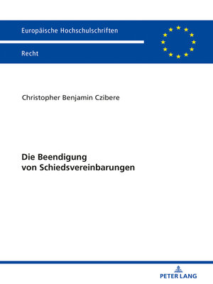 cover image of Die Beendigung von Schiedsvereinbarungen